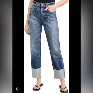 Moussy vintage wide straight 100%cotton jean sz26